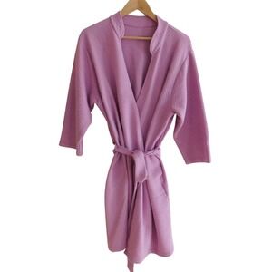 Cuddledown 100% Cotton Quilted Robe Housecoat Size Large Pockets